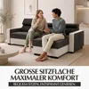 GOLDSTOFF DIWIA Ecksofa 202 x 130 cm mit Schlaffunktion & Produktbild-Vorschau 3
