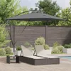 vidaXL Sonnenschirm mit LED-Lichtleisten Anthrazit 249 x Produktbild-Vorschau 2
