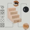 Schody pre psa alebo mačku Dogeste 4-stupňové jahňacie Náhľad obrázku produktu 9