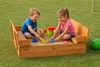 Sandkasten mit Deckel und Sitzbänken Produktbild-Vorschau 2