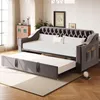 Polsterbett Schlafsofa, 90/180*190 cm, Breitere und Dickere Produktbild-Vorschau 3