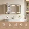 Zrkadlová skrinka do kúpeľne, rozmer 100,4 x 60 cm, s LED Náhľad obrázku produktu 4