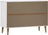 vidaXL Armoire à tiroirs MOLDE Blanc 113x40x80 cm Pin Voir les images du produit 7
