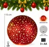 formano LED Deko-Kugel Drehend Rot 15 cm Glaskugel Timer Produktbild-Vorschau 4