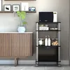 A kitchen microwave cart with storage is shown in a room setting. Náhľad obrázku produktu
