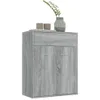 The Living Store Sideboard Grau Sonoma 60x30x75 cm Produktbild-Vorschau 4