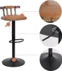A bar stool with close-up details of its construction. Podgląd zdjęcia produktu