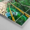 Wanduhr - Quadrat - Glasuhr - Gehweg Baum Holz Steg - Produktbild-Vorschau 5