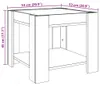 vidaXL Table basse LED Chêne Sonoma 53x53x45 cm Matériau Voir les images du produit 7