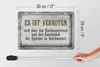 Blechschild Spruch 30x20cm verboten über Küchenpersonal Produktbild-Vorschau 6