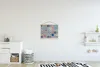 MuchoWow® Textilposter Blumen - Muster - Grün - Blau 40x30 Produktbild-Vorschau 2