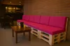 Palettenkissen-Set 120×80 x 120×40 cm Rosa – Sitz- und Produktbild-Vorschau 5