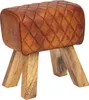 Sitzwürfel STANLEY Echtleder braun 47 x 41 x 47 cm Ottomane Produktbild-Vorschau 5