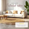 Juteteppich Nele Beige handgewebt aus Jute Ø 200 cm | Produktbild-Vorschau 3
