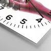 Wanduhr - Quadrat - Glasuhr - Hilfe Hände Symbol - 40x40cm Produktbild-Vorschau 5
