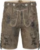 Pantaloni corti in pelle tradizionale da uomo PAULGOS - HK4 Anteprima dell’immagine prodotto 1