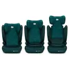 Three child car seats of varying heights are displayed side-by-side against a white background. Produktbild-Vorschau