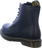 A black leather boot shown from the side and back. Voir les images du produit