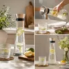 HI Karaffe – 1 Liter – Glas – Edelstahlfilter – Saftkrug – Produktbild-Vorschau 8
