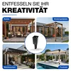 GeZu Impex Bodenhülse zum Einbetonieren 91 x 91 mm Schwarz Produktbild-Vorschau 5