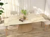 Designový rozkládací stůl 180(260)x98 FAMTIS - béžovozlatý Náhled obrázku produktu 7