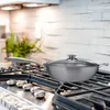 Wok Relaxdays, Ø 32 cm, acciaio inossidabile non rivestito, Anteprima dell’immagine prodotto 5