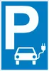Parkplatz Elektrofahrzeug Schild A4 Rückseite selbstklebend Produktbild-Vorschau 1