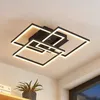 Lindby LED-Deckenlampe Quiana, CCT, eckig, schwarz, 42cm Produktbild-Vorschau 2