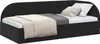 vidaXL Hoekbed met hoofdeinde, zwart, 90 cm x 190 cm, Productafbeelding-voorbeeld 1