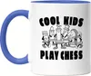 Cool Kids Play Chess Tasse Blau Schachspieler Schachbrett Produktbild-Vorschau 1