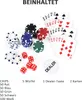 HOMCOM Pokerkoffer Pokerset Pokerchips 4/5 Farben 2 x Produktbild-Vorschau 4