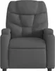 vidaXL Fauteuil de massage gris foncé Tissu Voir les images du produit 4
