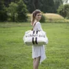 Mommy Bag Gross Canvas Offwhite Stripes Black/Gold Produktbild-Vorschau 7