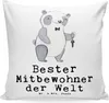 Mr. & Mrs. Panda wohnzimmer kissen Panda Bester Mitbewohner Produktbild-Vorschau 1