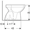 Geberit Renova staand toilet, diepspuitmodel, wit, Rimfree, Productafbeelding-voorbeeld 5