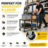 Set van 4 zwaar belastbare wielen met rem – Zwenkwielen Productafbeelding-voorbeeld 5