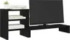 vidaXL Monitorständer mit Schreibtisch-Organizer Schwarz Produktbild-Vorschau 4
