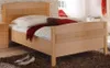 Senio Komfortbett Bett 100x200 Höhenverstellbar MDF Natur Produktbild-Vorschau 1