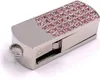 Onlineworld2013 Metallbox mit Pinken Steinen Silber Funny Produktbild-Vorschau 1