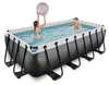 EXIT Black Leather zwembad 400x200x100cm met filterpomp - Productafbeelding-voorbeeld 1