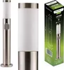 Lampa Ogrodowa Zewnętrzna E27 INOX SŁUPEK 65cm z Gniazdem Podgląd zdjęcia produktu 1