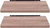 EUGAD 2er-Set Wandregal Hängeregal, Holz Board, Eiche, Produktbild-Vorschau 1