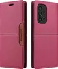 A pink flip wallet phone case for a Samsung Galaxy A52 / A52s 5G is shown from two angles. Produktbild-Vorschau