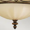 Elstead Drawing Room Deckenleuchte E27 3-fach 23cm Walnuss Produktbild-Vorschau 3