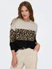 ONLY Leopardenmuster Pullover mit Rundhals im Colorblock Produktbild-Vorschau 5