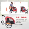 PawHut  2 in 1 Hundeanhänger Jogger Fahrradanhänger Hunde Produktbild-Vorschau 5