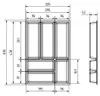 ORGA-BOX Junker Slim Besteckeinsatz 325 x 476 mm Lavagrau Produktbild-Vorschau 5