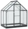 vidaXL Garten Gewächshaus mit Tür Anthrazit 183,5 x 123 x Produktbild-Vorschau 1