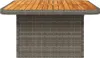 vidaXL Tavolo da giardino grigio 80x80x71 cm in poly rattan Anteprima dell’immagine prodotto 6