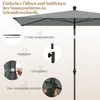 Instructions for opening and closing a patio umbrella. Podgląd zdjęcia produktu